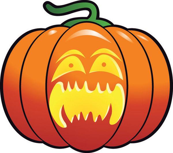 vector set of halloween pumpkin design