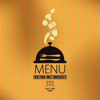 vector set of restaurant menu cover 