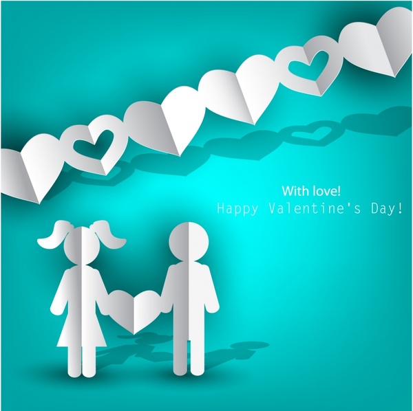 vector silhouette happy valentine39s day love