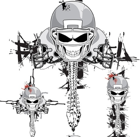 vector skeleton football helmets free cdr vector