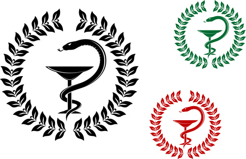 vector snake symbol design elements