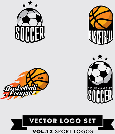 vector sport logos design set