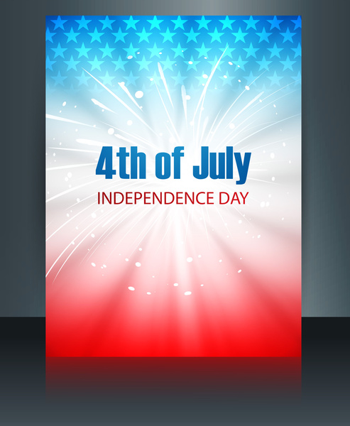 vector template brochure for united states of america in president day reflection design