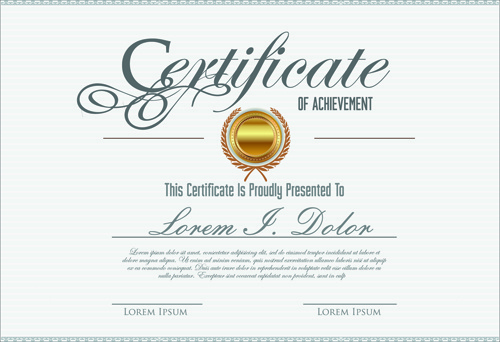 Vector template certificates design graphics Free vector in