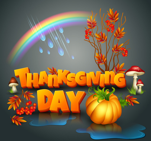 vector thanksgiving day art background