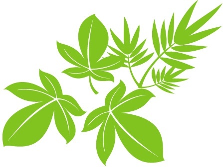leaves background green design style
