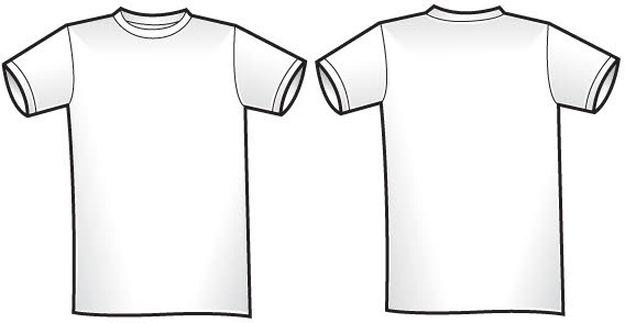 Vector T-shirt template