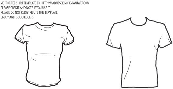 Vector T-shirt template Free vector in Adobe Illustrator ...