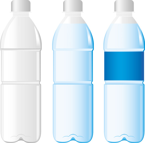 vector water bottle template 