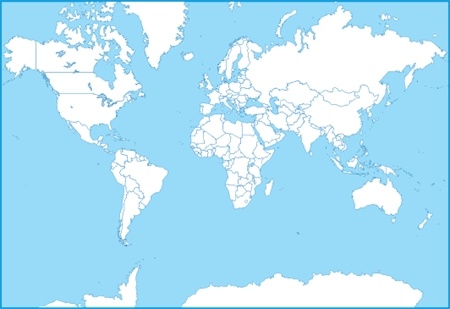 world map background flat white design