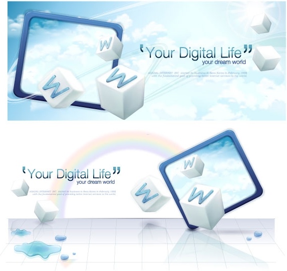 Vector your digital life Vectors graphic art designs in editable .ai