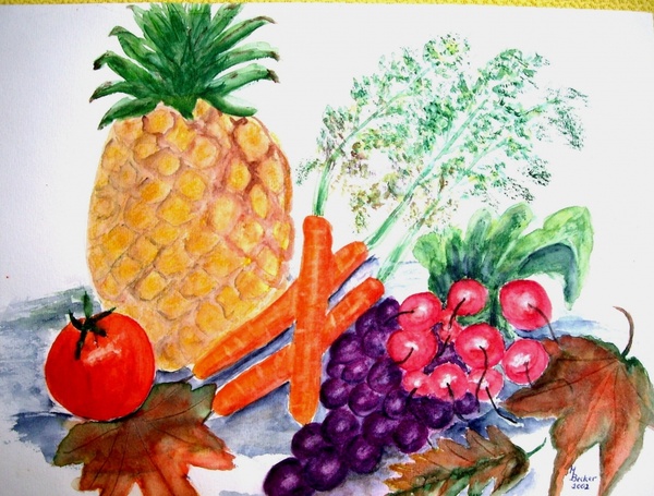 vegetables fruit painting