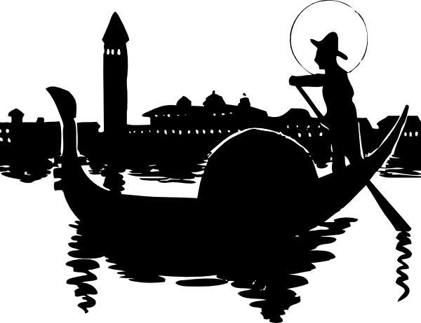 Venice Boat clip art