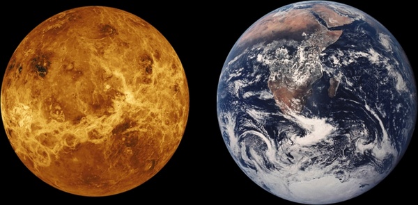 venus earth size comparison