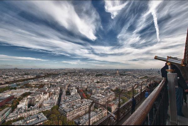 view from the eiffel tower hdr