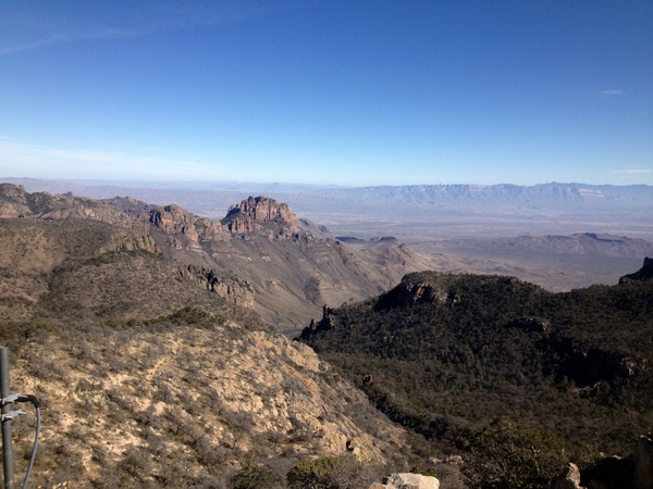 view from the top at big bend national park texas 