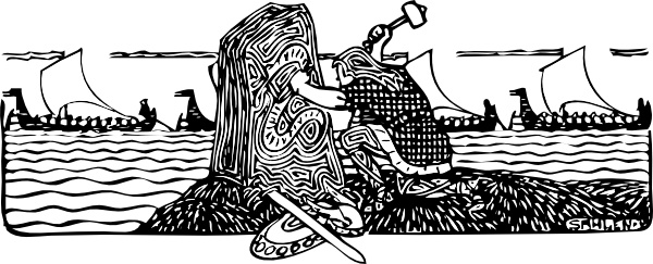 Viking Scene clip art