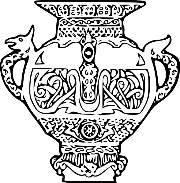 Viking Vase clip art