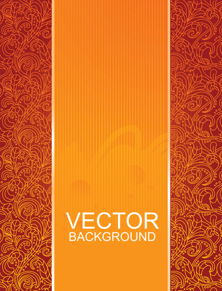 vintage backgrounds with floral vector graphic 