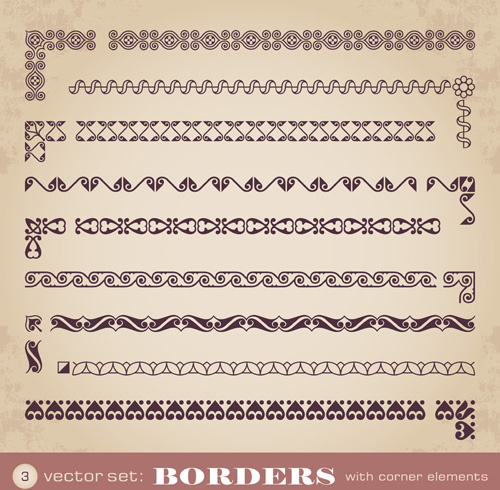 free vintage page borders for microsoft word
