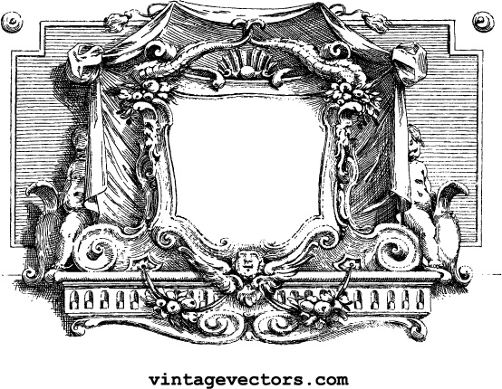 Vintage Cartouche Vector Graphic