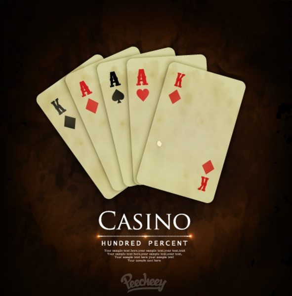 vintage casino cover playing card