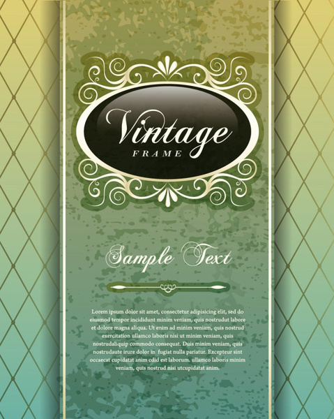 vintage cover the background free vector 