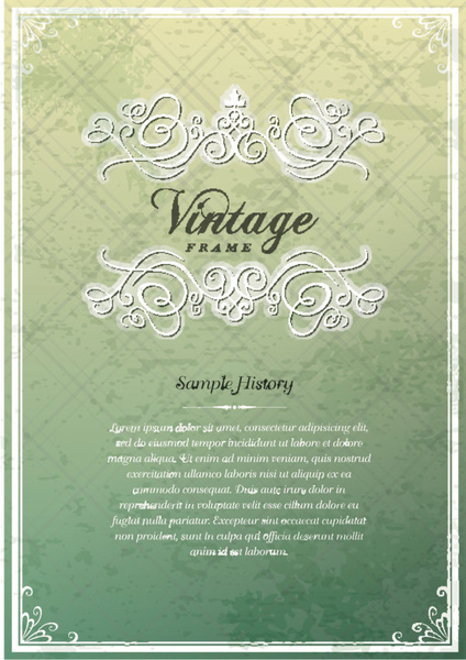 vintage cover the background free vector 
