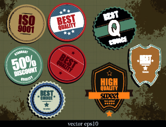 vintage label and badges design elements 
