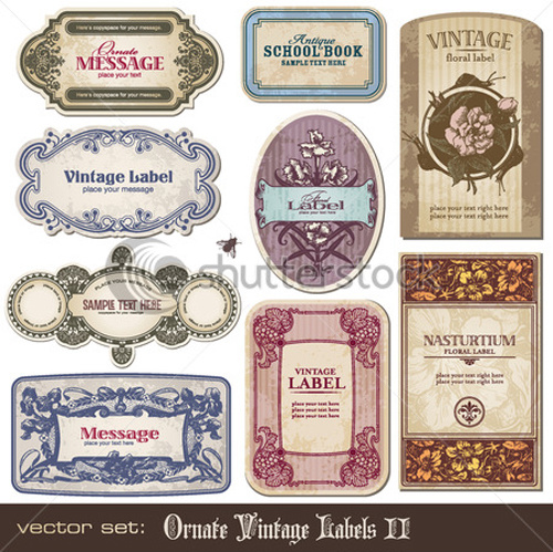 vintage labels art vector graphic 
