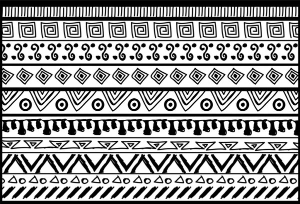 vintage pattern background repeating tribal style decoration
