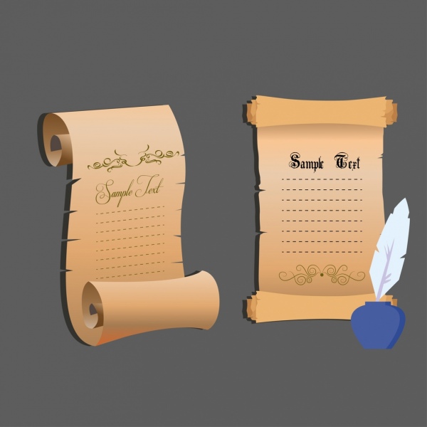 vintage style royal decree paper roll sets