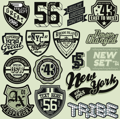 Download Vintage t shirt labels creative vector Free vector in ...