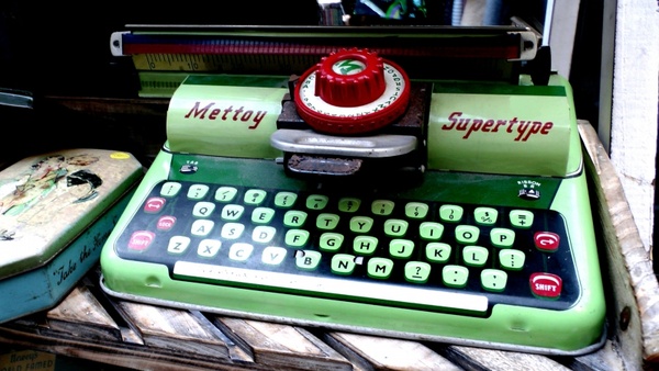 vintage toy typewriter