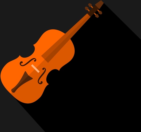 violin flat icon