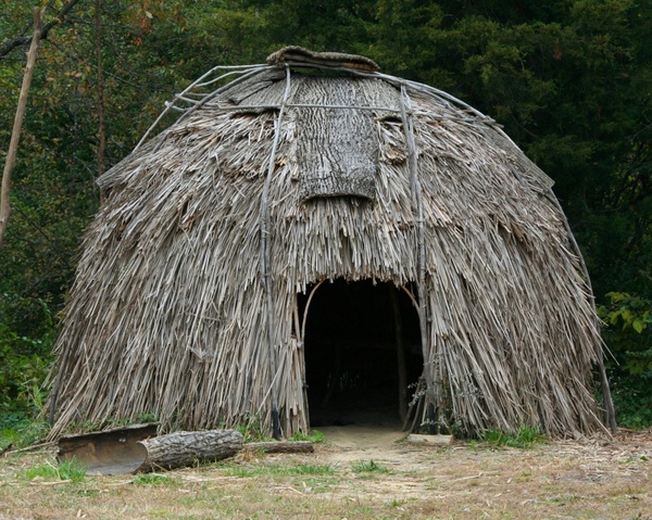 virginia indian historic village home bark