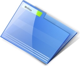 Vista blue Close folder