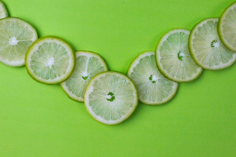 vitamin backdrop elegant realistic lemon slices