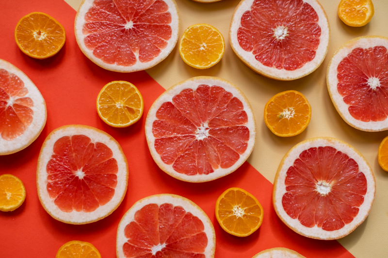 vitamin c backdrop picture orange slices layout 