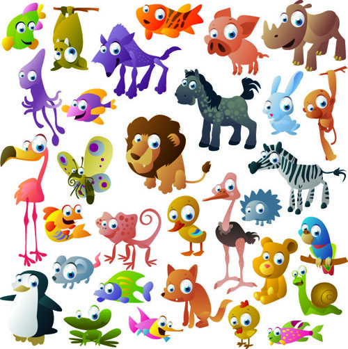 Free vector cartoon animals free vector download (24,975 Free vector