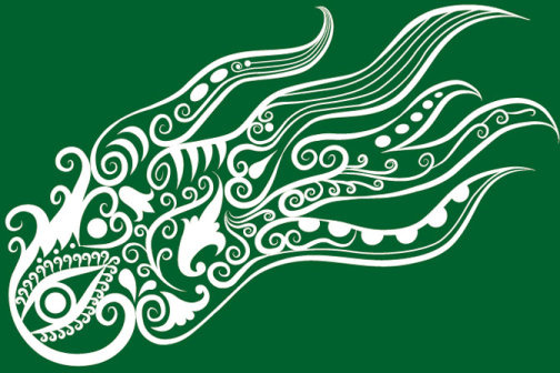vivid hand drawn squid decoration pattern vector