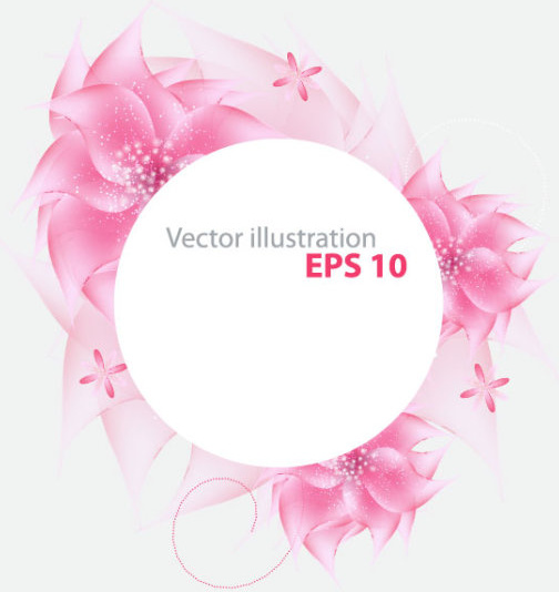 vivid shiny floral vector background art