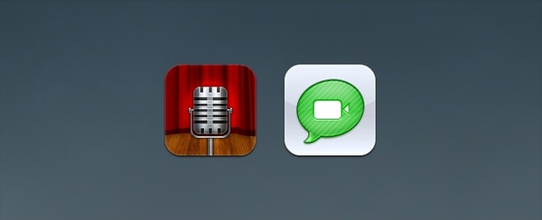 Voice Memos and Facetime Replacement Icons 