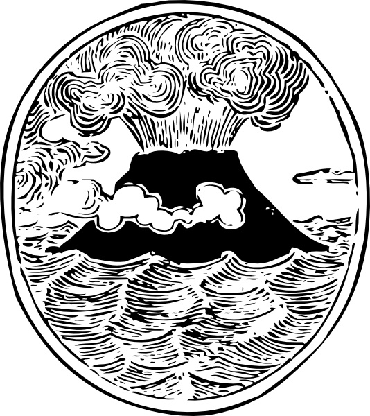Volcano clip art