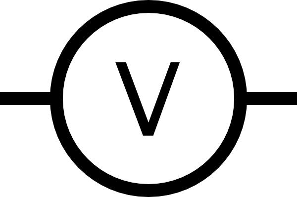 Volt Meter Symbol clip art