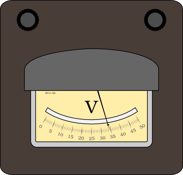 Voltmeter clip art