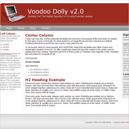 Voodoo Dolly v2.0 Template