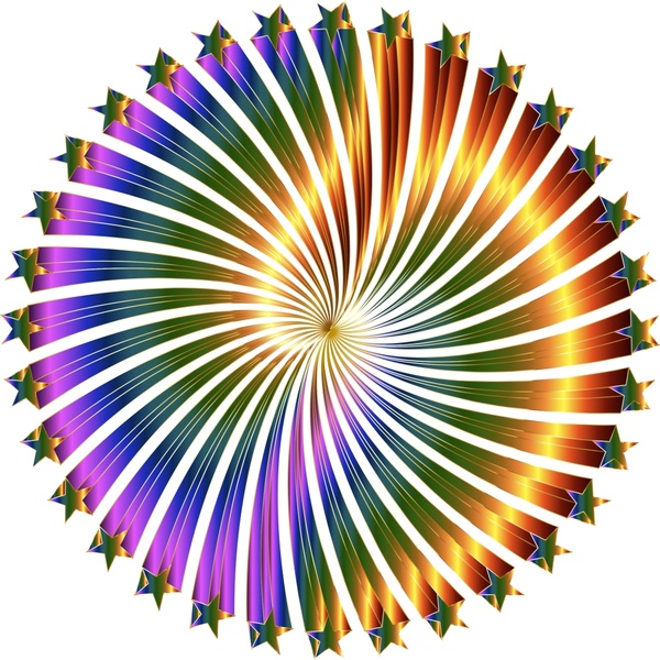 vortex round vector illustration with colorful design