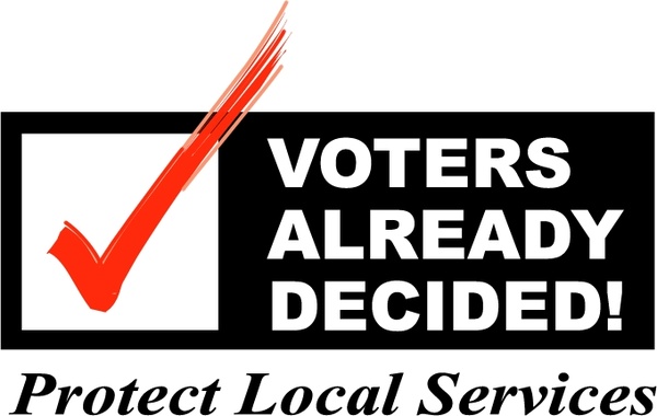 voters already decided 