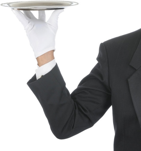 waiter tray posture 03 hd picture